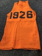 Spectacular SYRACUSE Orange 1926 Antique Game Used Basketball Jersey Nat Champs
