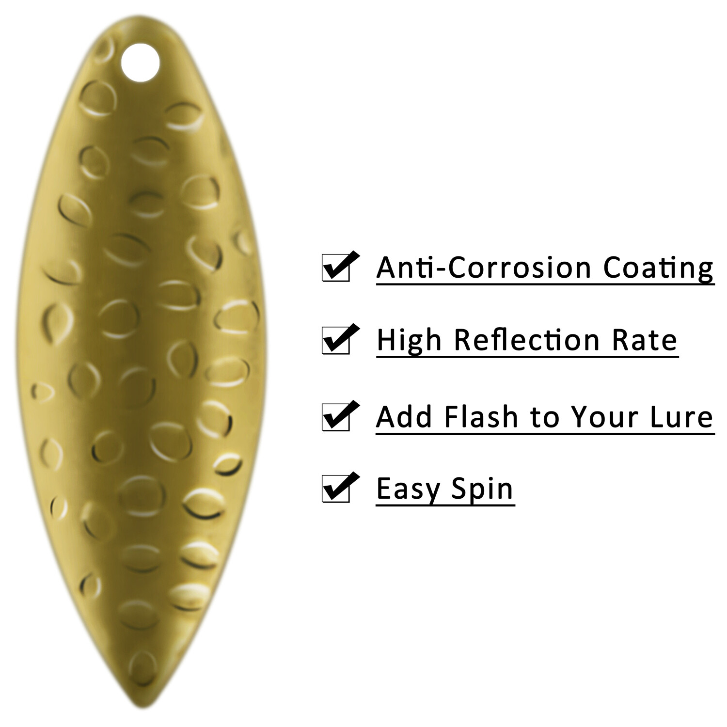 Metal Fishing Lure Spinnerbait Blade DIY Lure Kit Making Tool Tackle