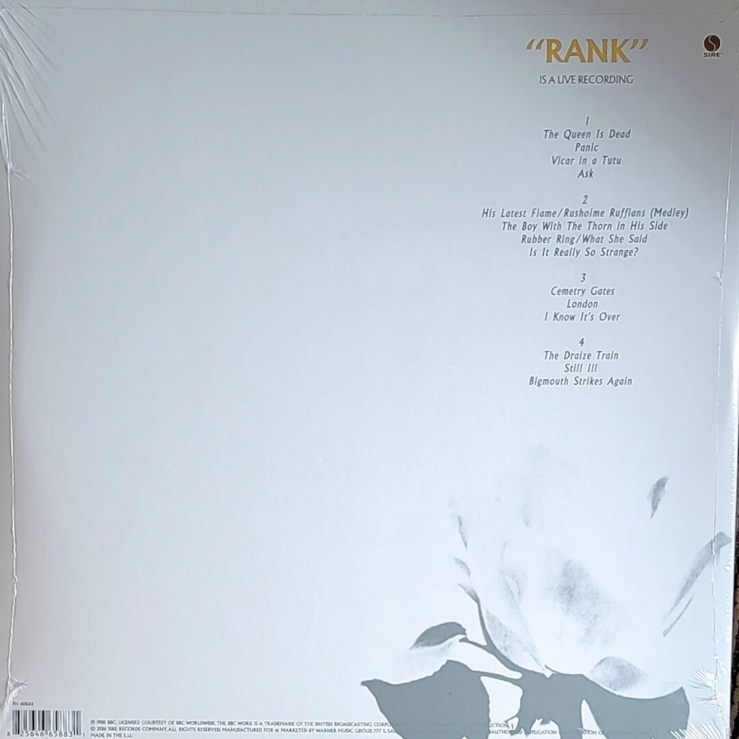 洋楽 THE SMITHS - RANK [LP] The Smiths – Rank – Vinyl (Gatefold, LP, Album), 1988