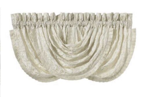J Queen NY Chantilly Cream Waterfall Valance 42 W x 33 L - Picture 1 of 1