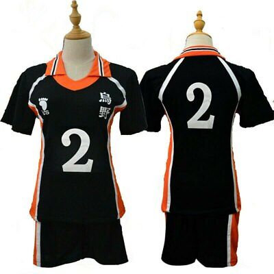 Anime Haikyuu!! Karasuno High School Shoyo Hinata Jersey Uniform Cosplay  Costume