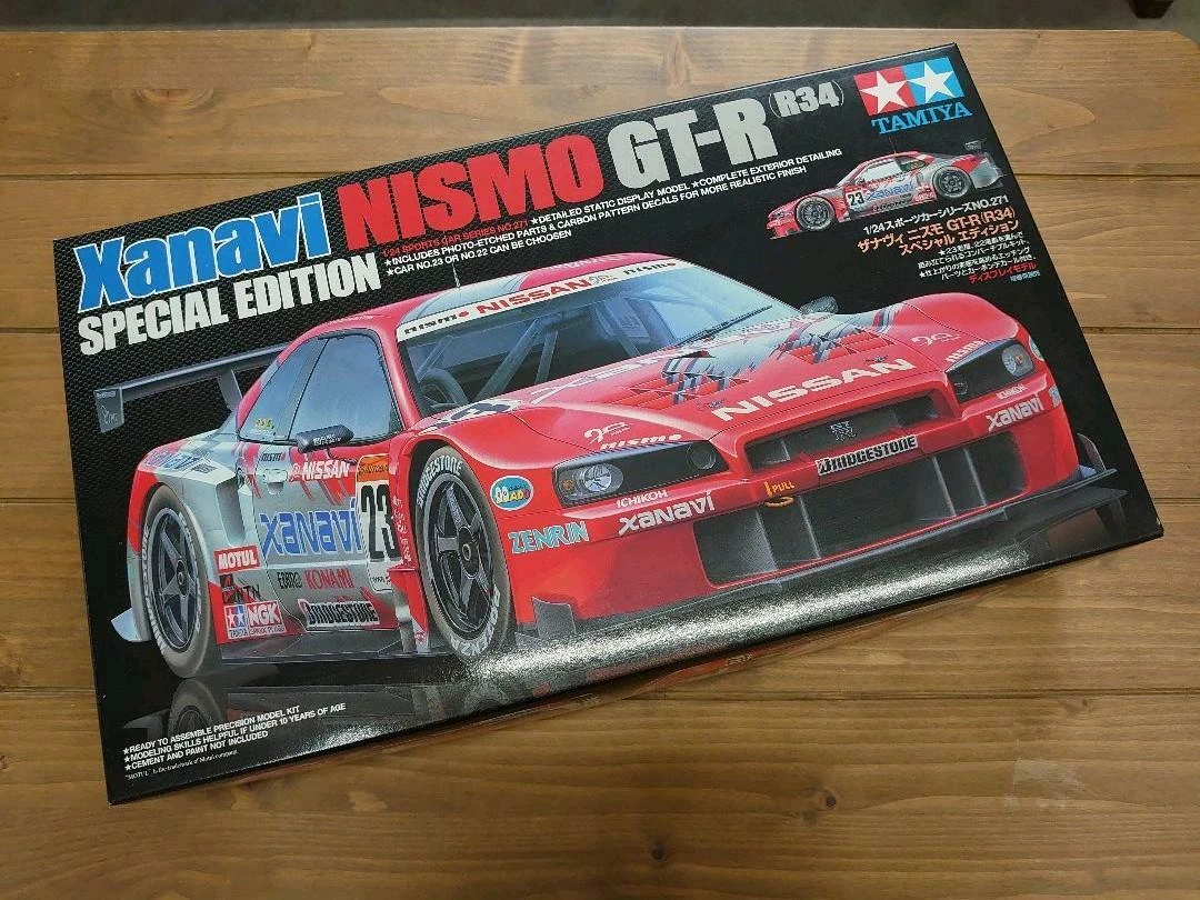 Tamiya NISSAN GT-R (R34) Xanavi NISMO SPECIAL EDITION 1/24 Model Kit #22097
