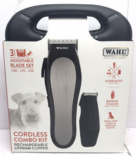 Wahl Professional Cordless Lithium Clipper Combo Kit Rechargeable Pet Grooming