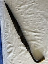 Antique Parasol Umbrella - Blackthorn with Gold Plated Handle