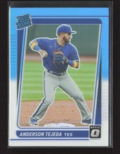 2021 Donruss Optic Rated Rookie Carolina Blue & White Anderson Tejeda RC #84