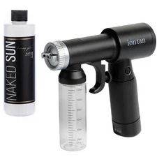 ION Tan Spray Tan Machine Cordless Rechargeable with Naked Sun Honey Glow Rapid