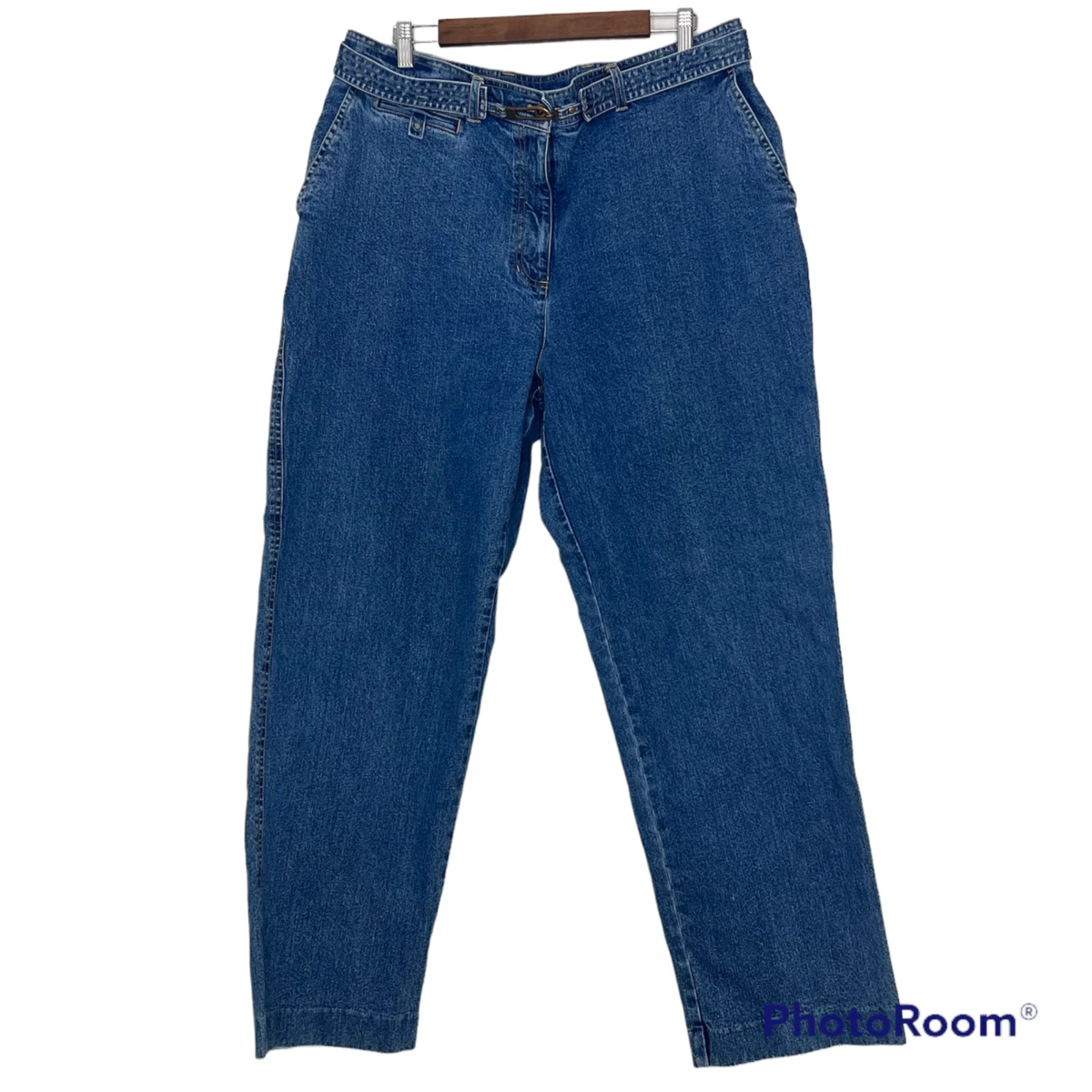 Lauren Ralph Lauren High Waisted Baggy Straight Leg Jeans Womens Plus Size 18W