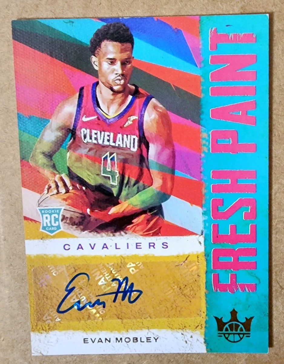 2021 Panini Court Kings Evan Mobley Fresh Paint RC Auto 018