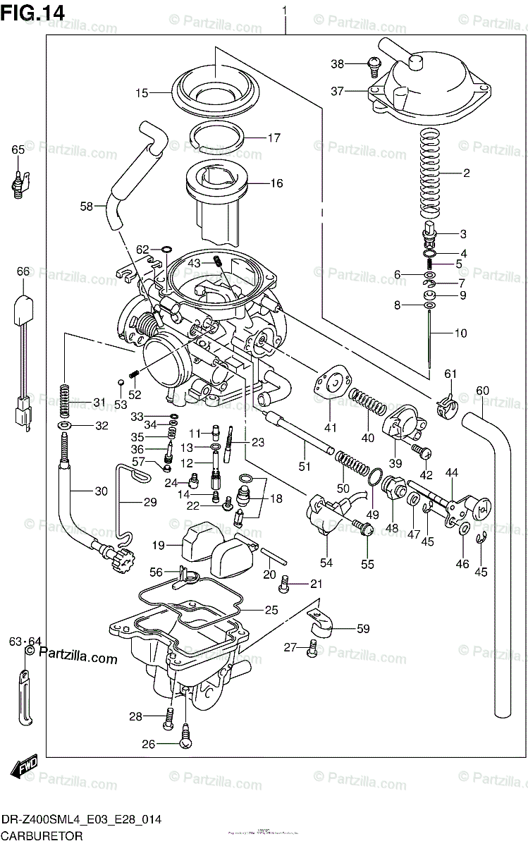 SUZUKI DRZ400, KAWASAKI KLX400 CARBURETOR IDLE ADJUST STOP SCREW