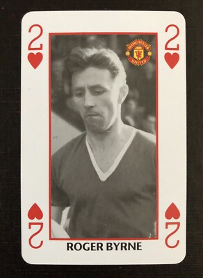 Waddingtons Nummer 1 Einzeltausch Spielkarte - ROGER BYRNE - Mann Utd