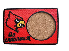 NCAA Louisville Cardinals Go Cards Beverage Beer 3-Ply Coaster Drink Wine 6