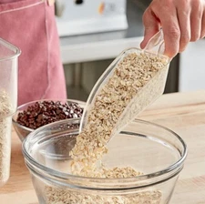 SMALL ICE SCOOP 12 oz CLEAR POLYCARBONATE PLASTIC BAR RESTAURANT FOOD