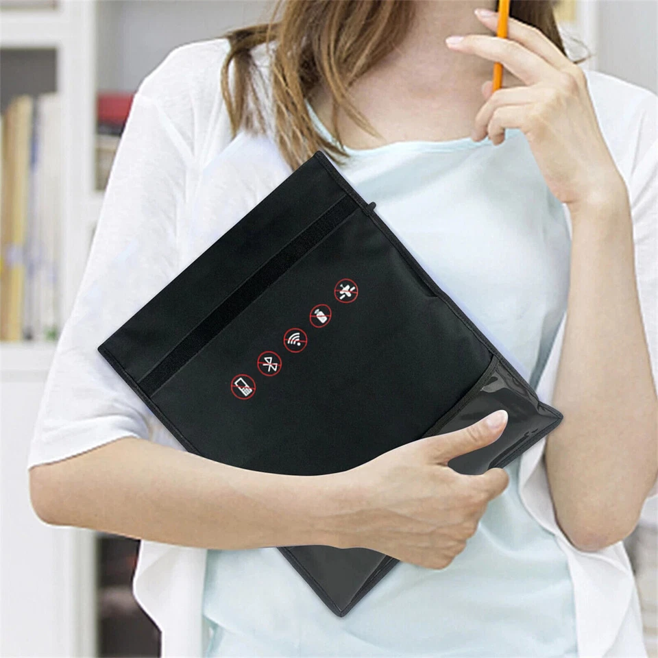 Large Faraday Bag RFID Signal Blocking Shielding Pouch Cell Wallet Phone Blocker - Image 3 of 4
