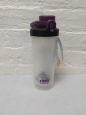 Water Bottle 27 oz Plastic Blender Shaker Mixer Loop Shaker Ball Purple