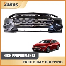 Fits 2016-2018 Chevy Malibu Complete Front Bumper Cover Grille W/ Fog Light