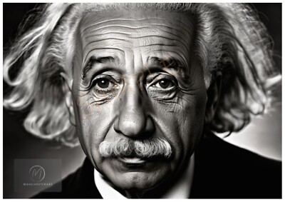 Albert Einstein Wissenschaft Berühmte Personen Bilder Kunst Poster Deko Wanddrucke A4