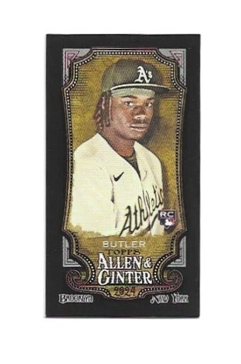 #57 Lawrence Butler 2024 Topps Allen & Ginter Mini Black Border RC Oakland