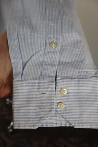 BALENCIAGA CAMICIA UOMO TG. 17,5 SHIRT MAN MADE IN ITALY CASUAL VINTAGE - Photo 6 sur 9