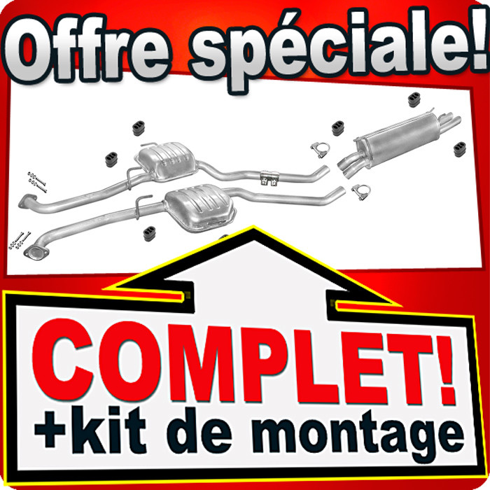Ligne echappement Opel Omega B V6 resolvant les fuites de gaz et bruits de silencieux