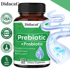 Prebiotic & Probiotic 4.4 Billion CFU Digestive & Immune Health Capsules