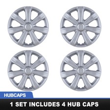 4 Pack14 Inch Universal Wheel Rim Cover Hubcaps Snap On Car Truck Fit R14 Tire