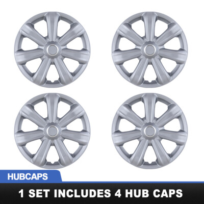 (4 Pack)14 Inch Universal Wheel Rim Cover Hubcaps Snap On Car Truck Fit R14 Tire