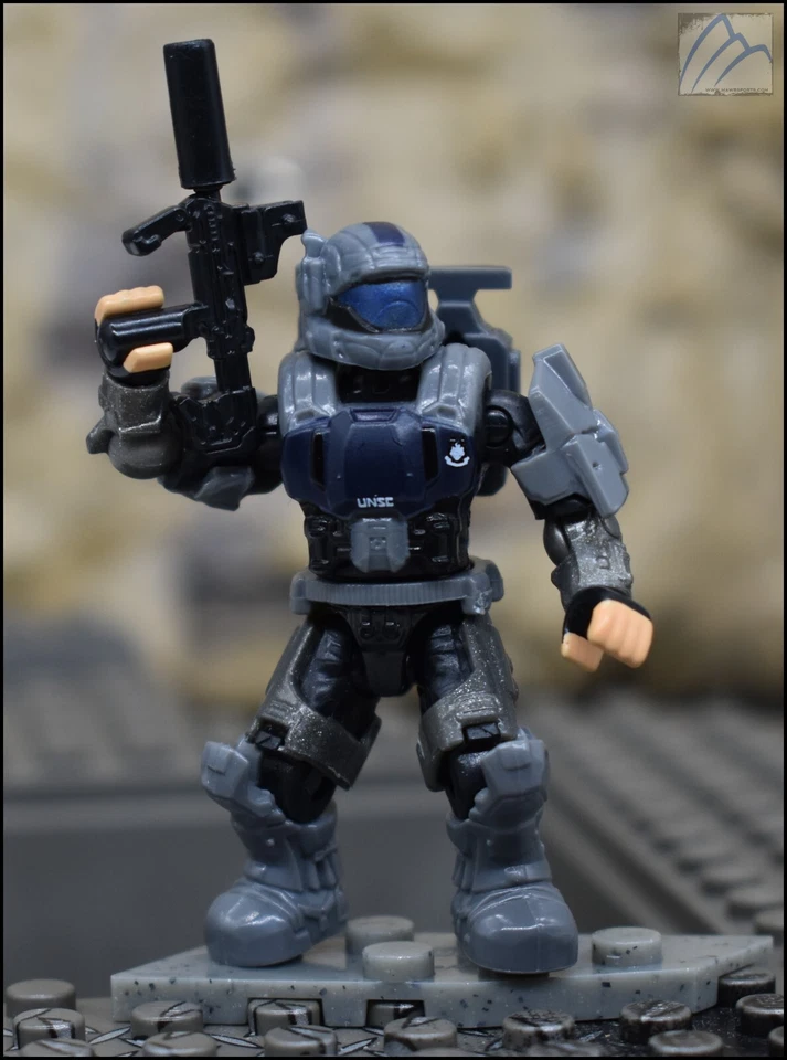 HALO MEGA CONSTRUX DARK BLUE UNSC ODST MINI FIGURE HHC37 HIVE EXTERMINATORS - Image 2 of 4