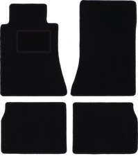 Fu&szlig;matten Automatten Velours Schwarz f&uuml;r Mercedes C 190 W201 1982-1993 4-tlg