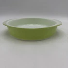 Vintage Pyrex Lime Green Cake Pie Dishes | 221 | 8 in diameter