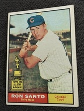 1961 Topps #35 Ron Santo ROOKIE CARD Chicago Cubs RC All Star Rookie Sharp  EX. rookie card picture
