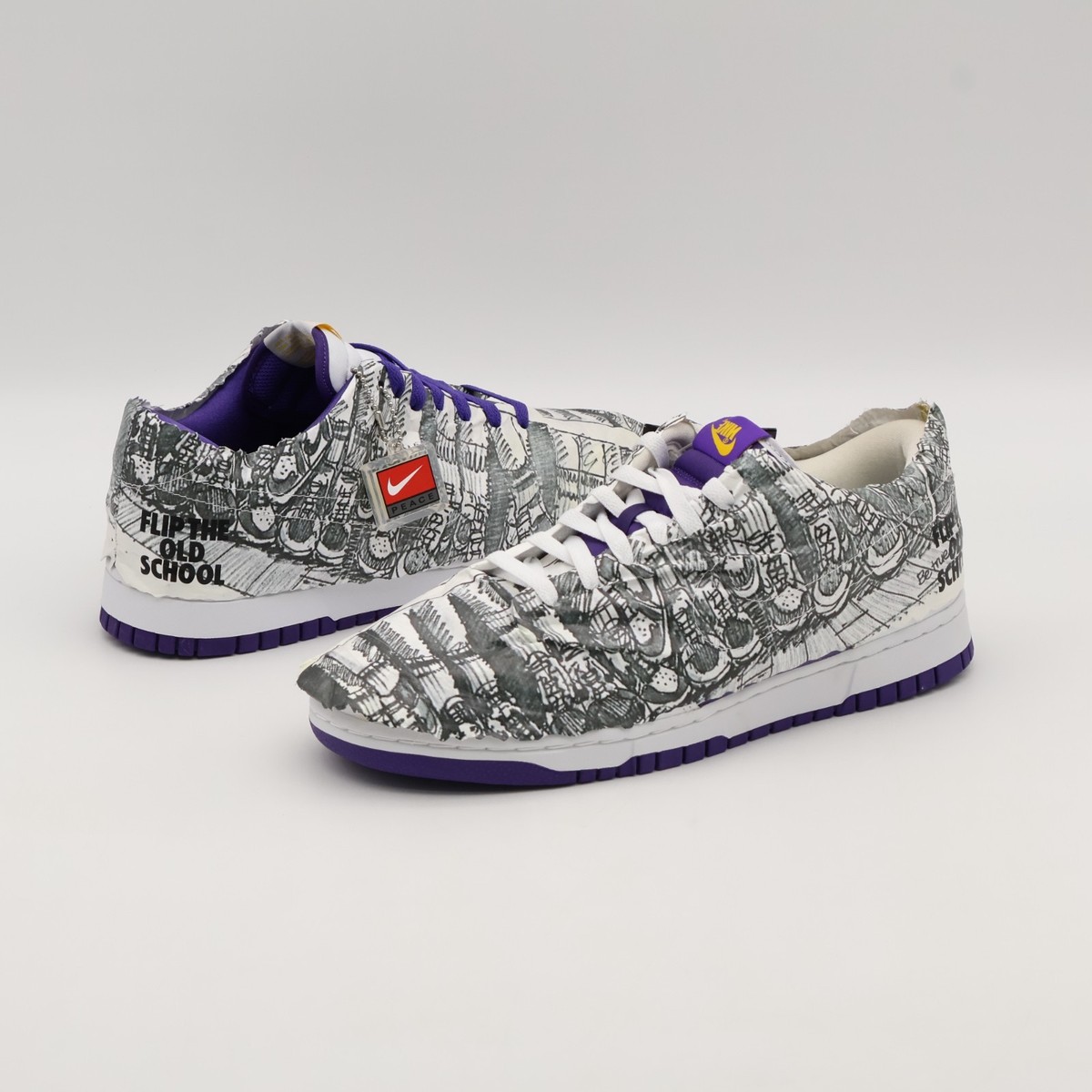 DJ4636-100 Nike Dunk Low Made You Look Flip The Old School