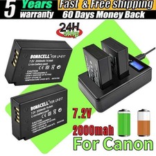 LP-E17  Dual USB Charger For Canon 2 Battery RP Rebel T6i T7iM3 M5 Camera USA