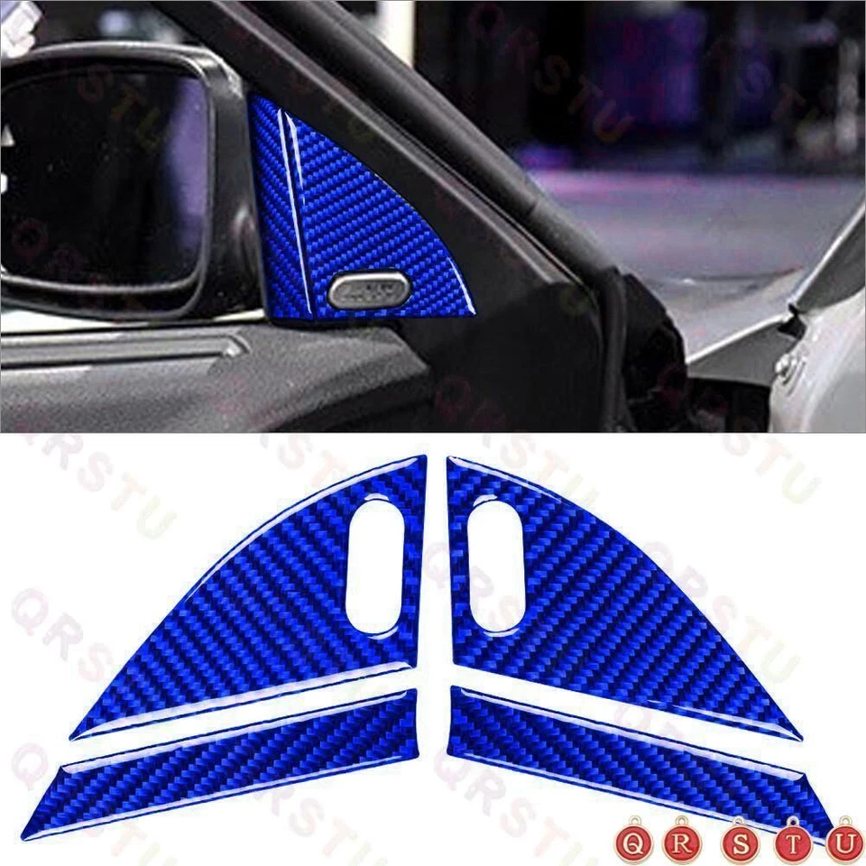 Juego completo de cubierta interior de fibra de carbono azul 26 piezas para Dodge Charger 2015-2020 Foto 2 de 4