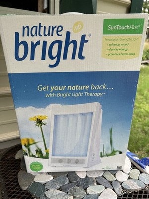 NEW Nature Bright Sun Touch Plus Light and Ion Therapy Lamp - White $399 MSRP
