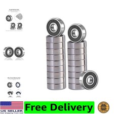 20 Pcs 608 2RS Ball Bearings   Bearing Steel and Double Rubber Sealed Miniatu...
