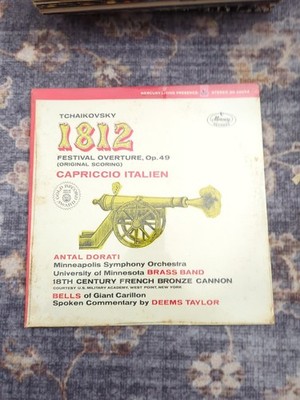 TCHAIKOVSKY: 1812 Overture/Capriccio Italien-NM1960LP DORATI LIVING PRESENCE