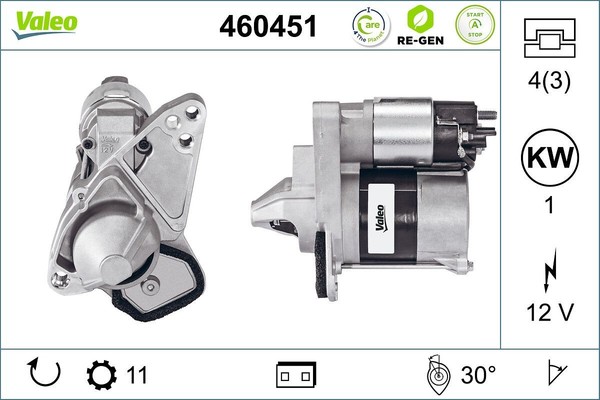 Valeo Starter FüR Dacia Passend FüR Nissan Renault-image