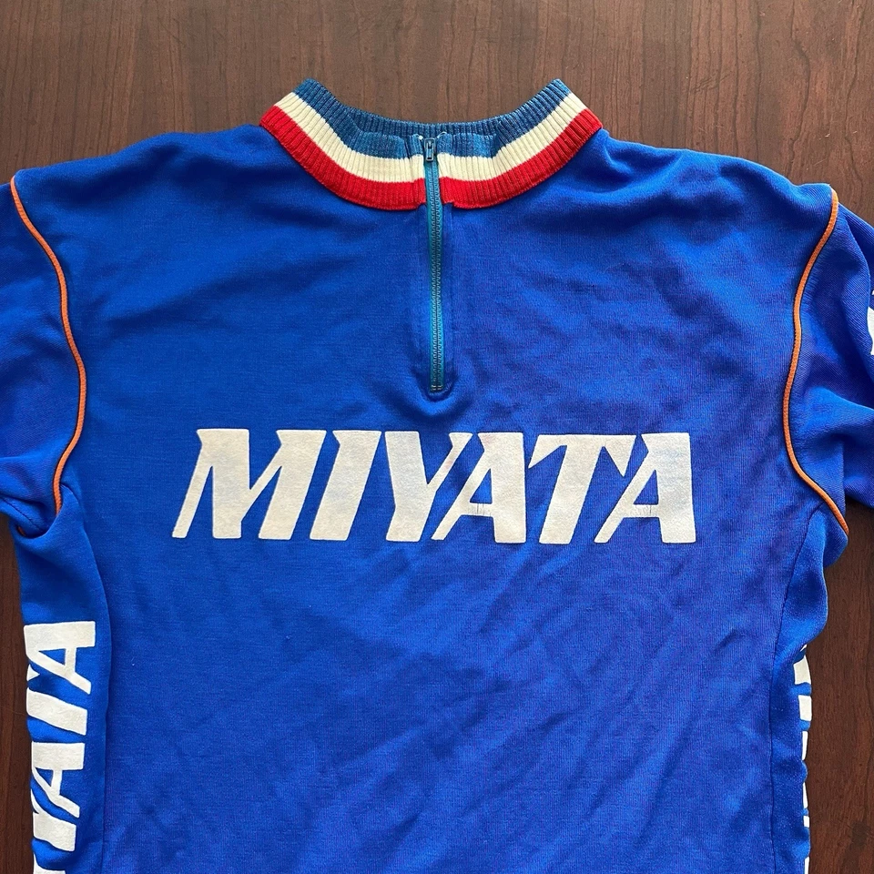 Camiseta deportiva de ciclismo vintage años 70 Pearl Izumi Miyata para hombre mediana Japón años 70 Foto 3 de 4