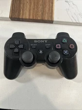 Sony PS3 DualShock 3 Wireless Controller Black Untested Good Cond