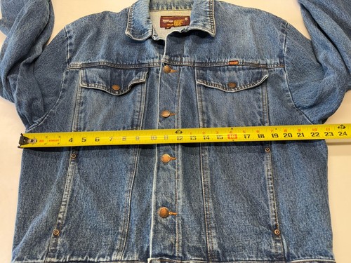 Vintage Rustler Mens Jean Jacket Stonewashed Authentic Outerwear Size M - Picture 4 of 8