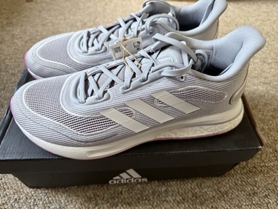 NIB Adidas Supernova Women Running Shoes Silver/Pink US Size 7.5