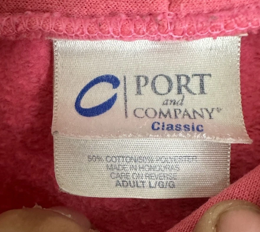 Moletom com capuz bordado rosa vintage Dodge Ram tamanho grande - Imagem 4 de 4