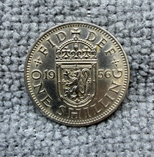 1956 - One Shillings - Elizabeth II - Scottish Crest