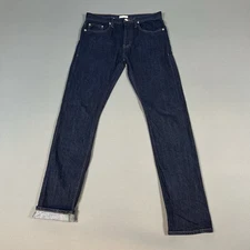 Unbranded Brand Jeans Men 31 Tapered 11oz Stretch Selvedge Raw Denim 31x32 UB222