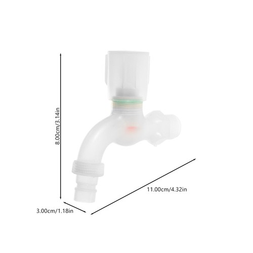 Single Cold Faucet Wash Basin Taps Quick Disconnect Water Hose Fittings - Bild 7 von 12