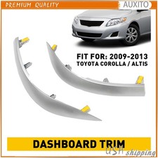 1pair Upper Side Central Trim Dashboard Strip For Toyota Corolla Altis 2009-2013
