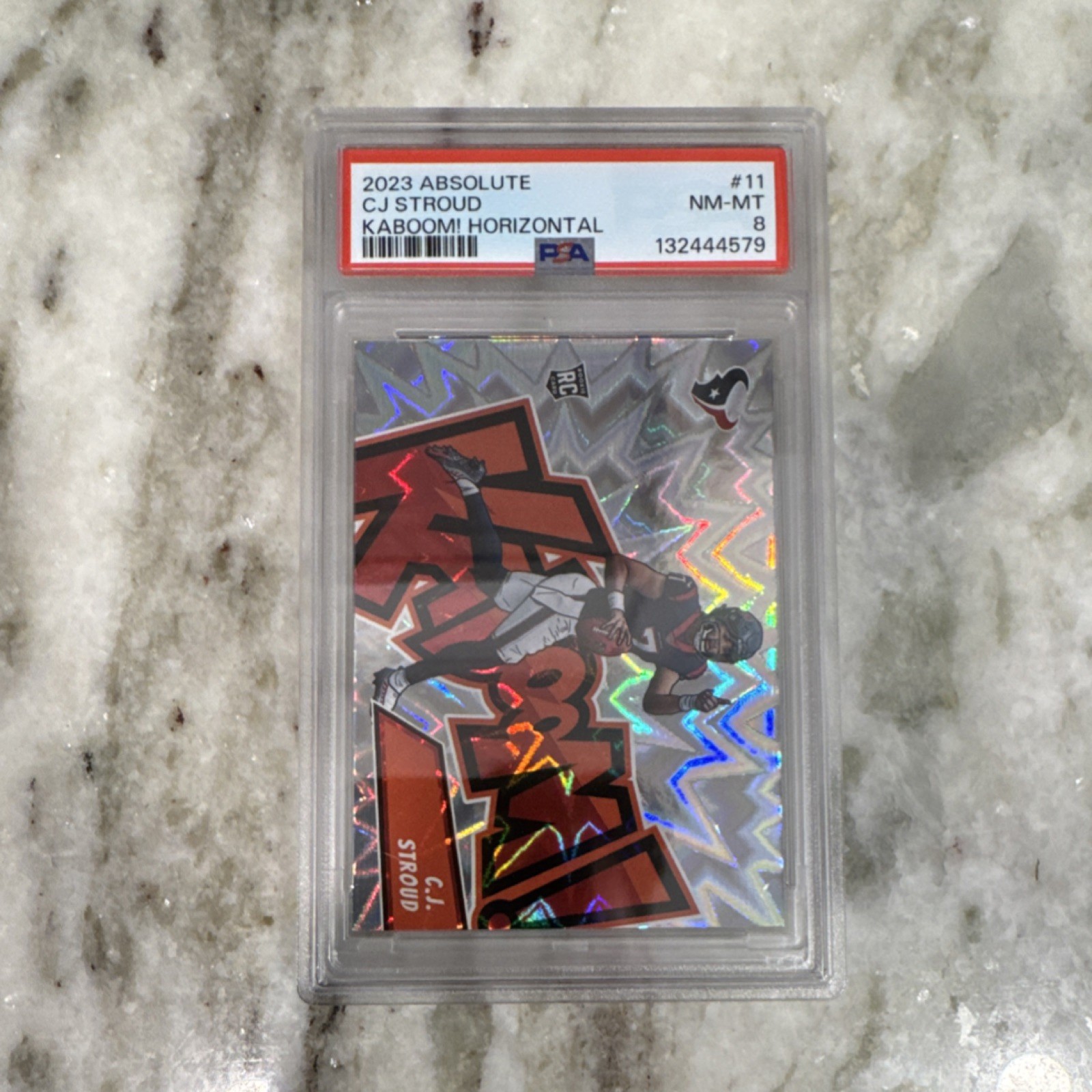 2023 Panini Absolute Kaboom Horizontal C.J. Stroud #11 Rookie PSA 8 Texans