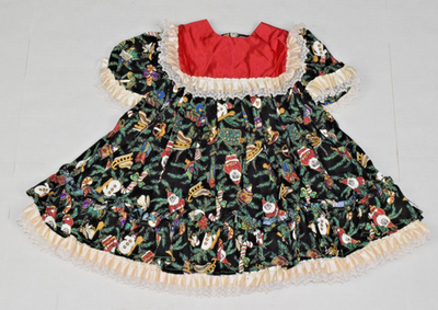 retro christmas dress Vintage Girls Size 3 70s Victorian Red Yoke Lace And Satin Trim Cocktail dress