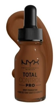 NYX Professional Makeup Total Control Pro Drop Foundation, #19 Mocha, 0.43 fl oz