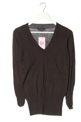 GAP V-Ausschnitt-Pullover Damen Pullover Gr. DE 34 schwarz Casual-Look